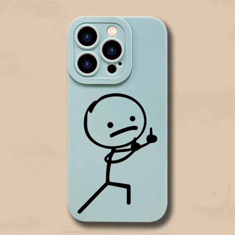 Premium Apple iPhone Case, MagSafe Compatible, Camera Lens and Screen Protection, Ultra Thin, Shockproof, Magnetic, Full All Around Protection, Cartoon Matchman Cover