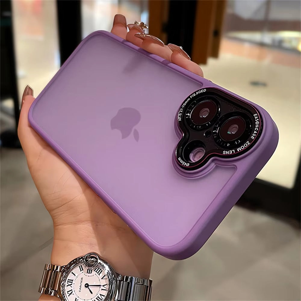 Luxury Apple iPhone Case MagSafe Compatible, Camera Lens & Screen Protection, Cover with Matte Clear Hard PC Shell