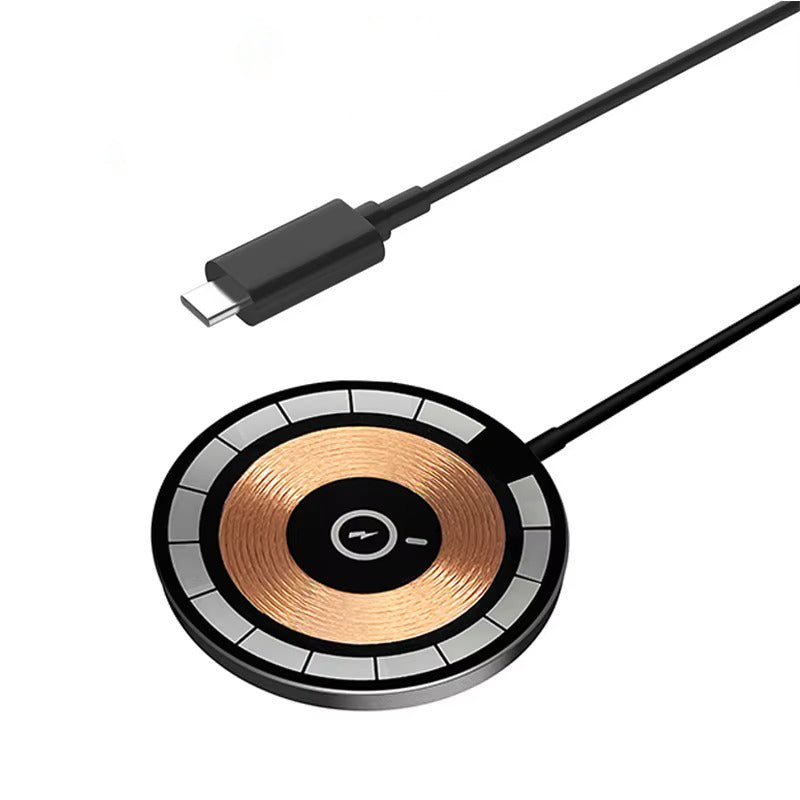 Premium, 30W Magnetic Wireless Charger Pad – Fast Charging Stand for MagSafe-Compatible iPhone, USB-A, PD Power Adapter,