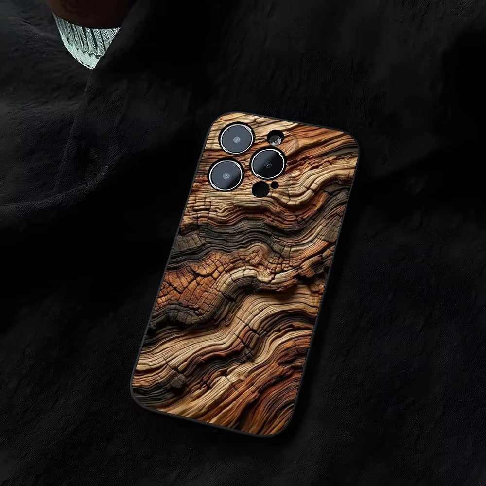 Luxury Apple iPhone Case, MagSafe Compatible, Natural Wood Finish, Ultra Thin, Shockproof, Camera Lens and Screen Protection, Magnetic Full Body Cover