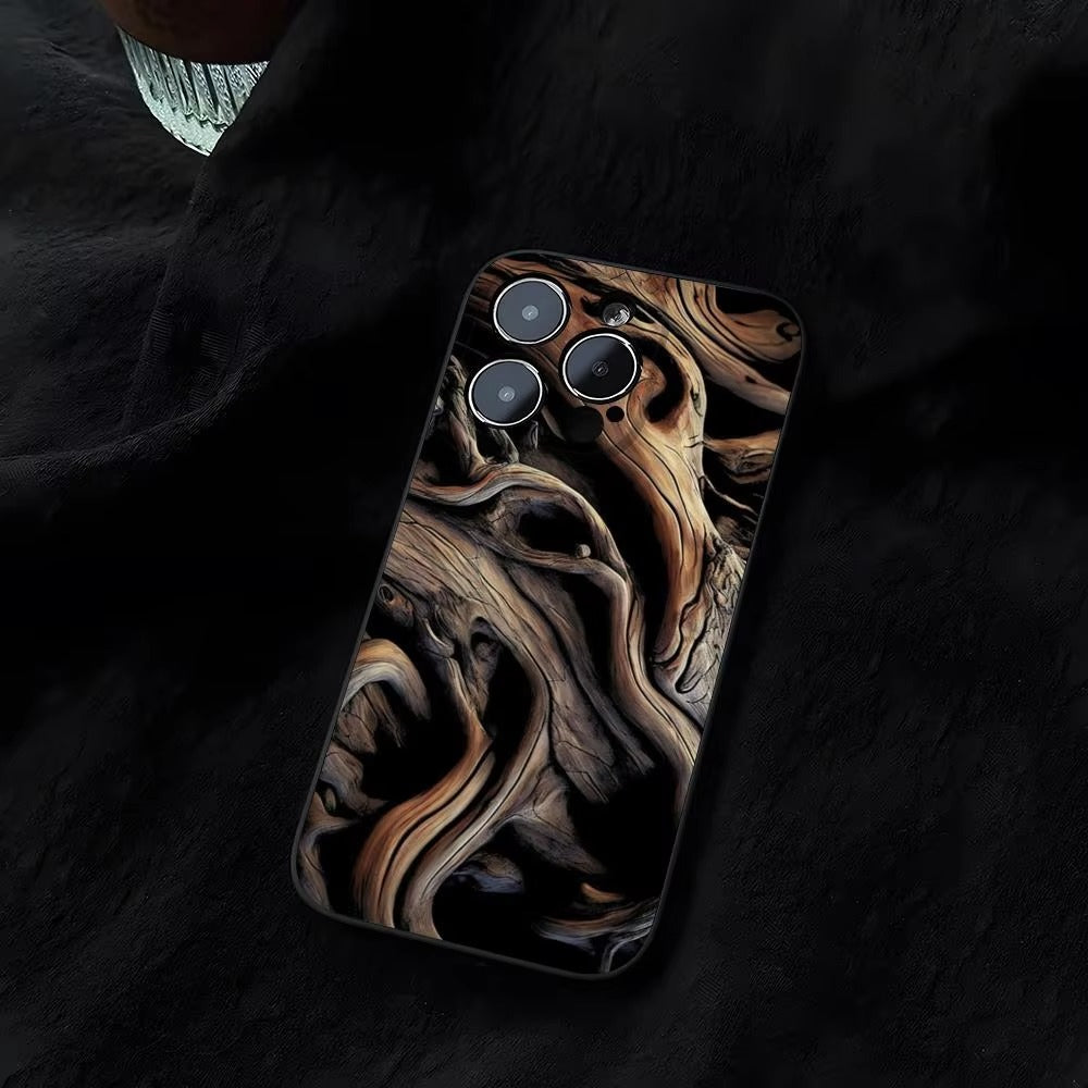 Luxury Apple iPhone Case, MagSafe Compatible, Natural Wood Finish, Ultra Thin, Shockproof, Camera Lens and Screen Protection, Magnetic Full Body Cover