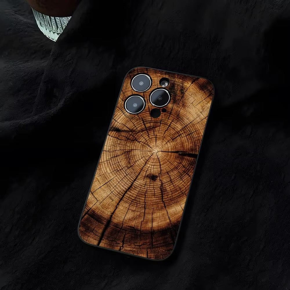 Luxury Apple iPhone Case, MagSafe Compatible, Natural Wood Finish, Ultra Thin, Shockproof, Camera Lens and Screen Protection, Magnetic Full Body Cover