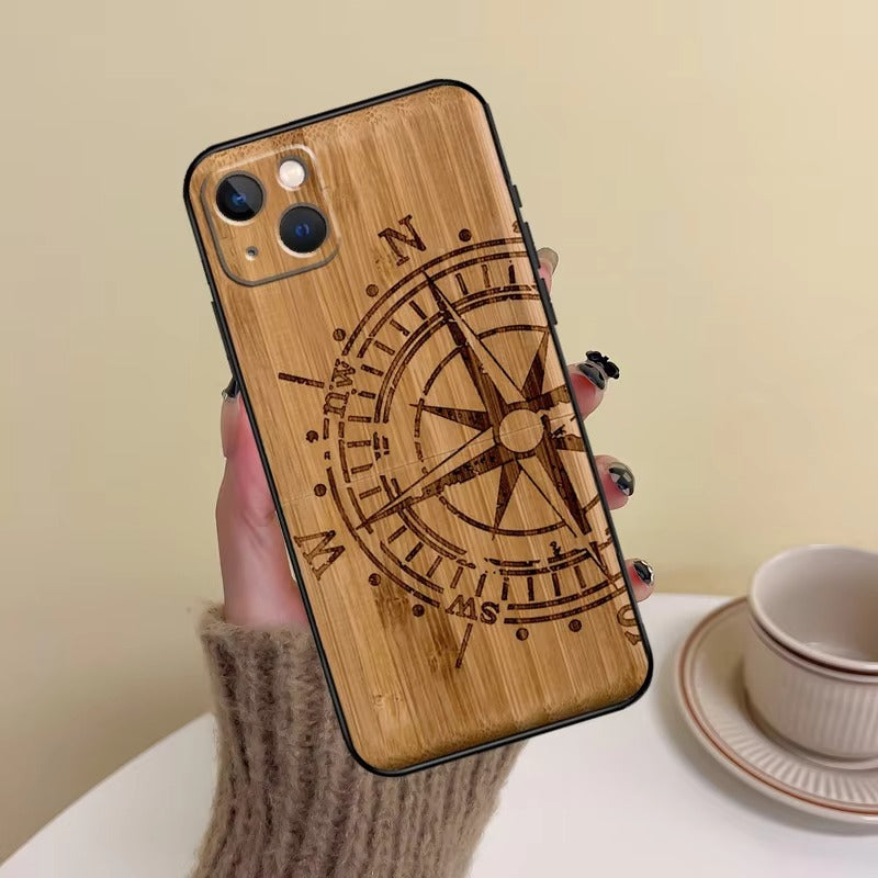 Premium Apple iPhone Case, MagSafe Compatible, Camera Lens and Screen Protection, Ultra Thin, Shockproof, Magnetic, Full All Around Protection, Bamboo Animal Print Cover