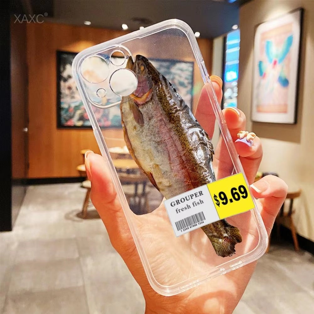 Premium Apple iPhone Case, MagSafe Compatible, Camera Lens and Screen Protection, Ultra Thin, Shockproof, Magnetic, Full All Around Protection, Funny Food Cartoon Cover