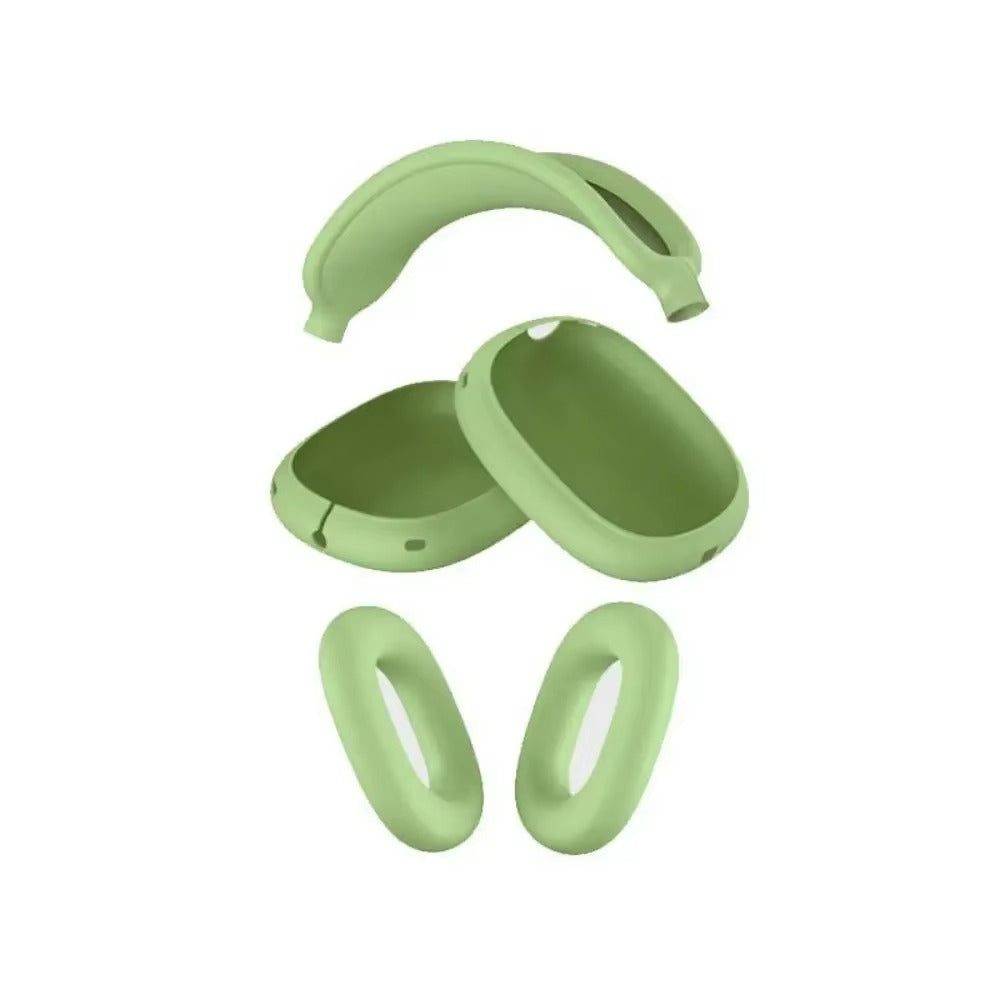 Premium 3-in-1 AirPods Max Protective Case Set – Soft Silicone Ear Pad Covers, TPU Transparent Shell & Headband Sleeve, Scratchproof, Anti-Yellowing, Precise Fit