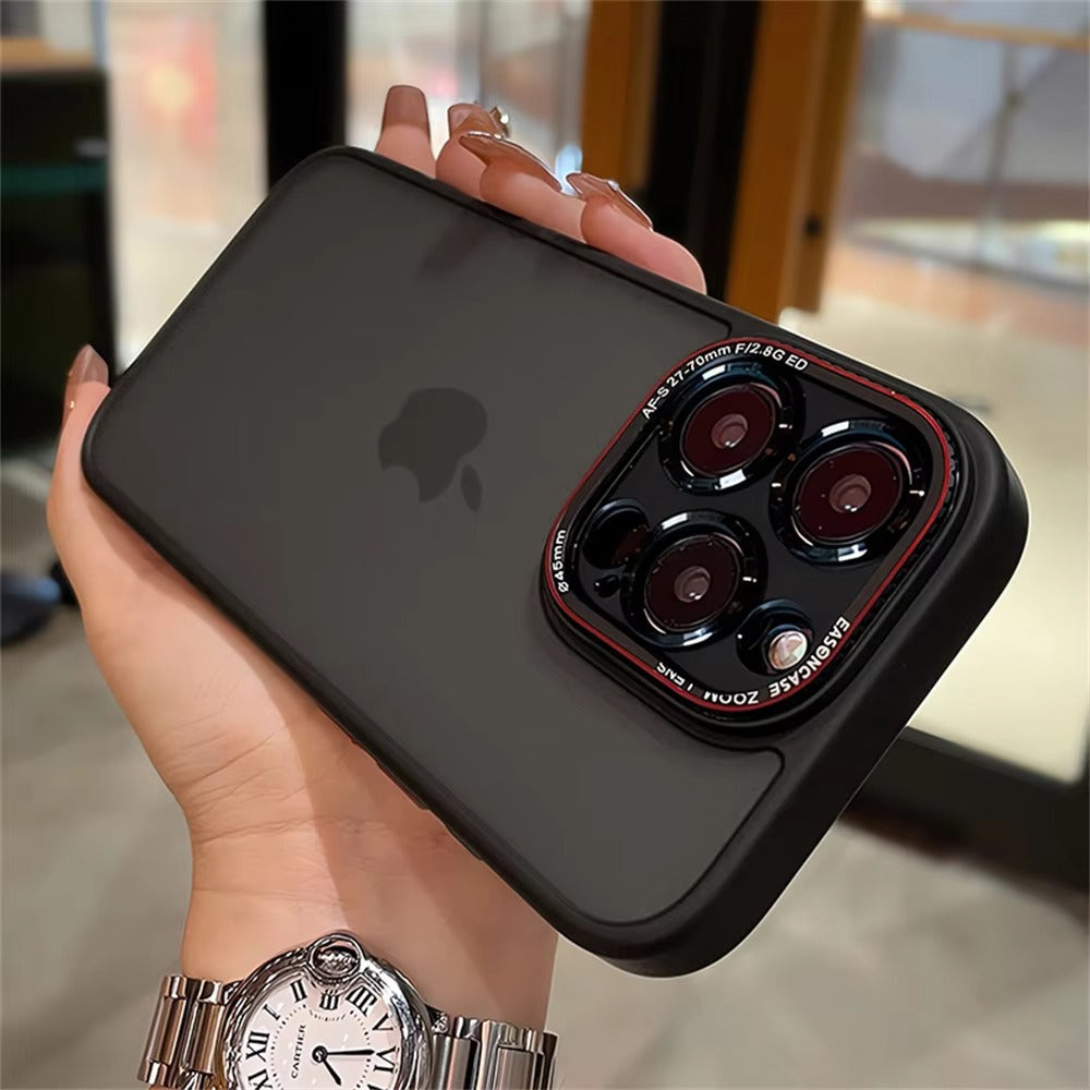 Luxury Apple iPhone Case MagSafe Compatible, Camera Lens & Screen Protection, Cover with Matte Clear Hard PC Shell