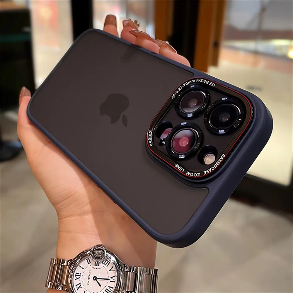 Luxury Apple iPhone Case MagSafe Compatible, Camera Lens & Screen Protection, Cover with Matte Clear Hard PC Shell