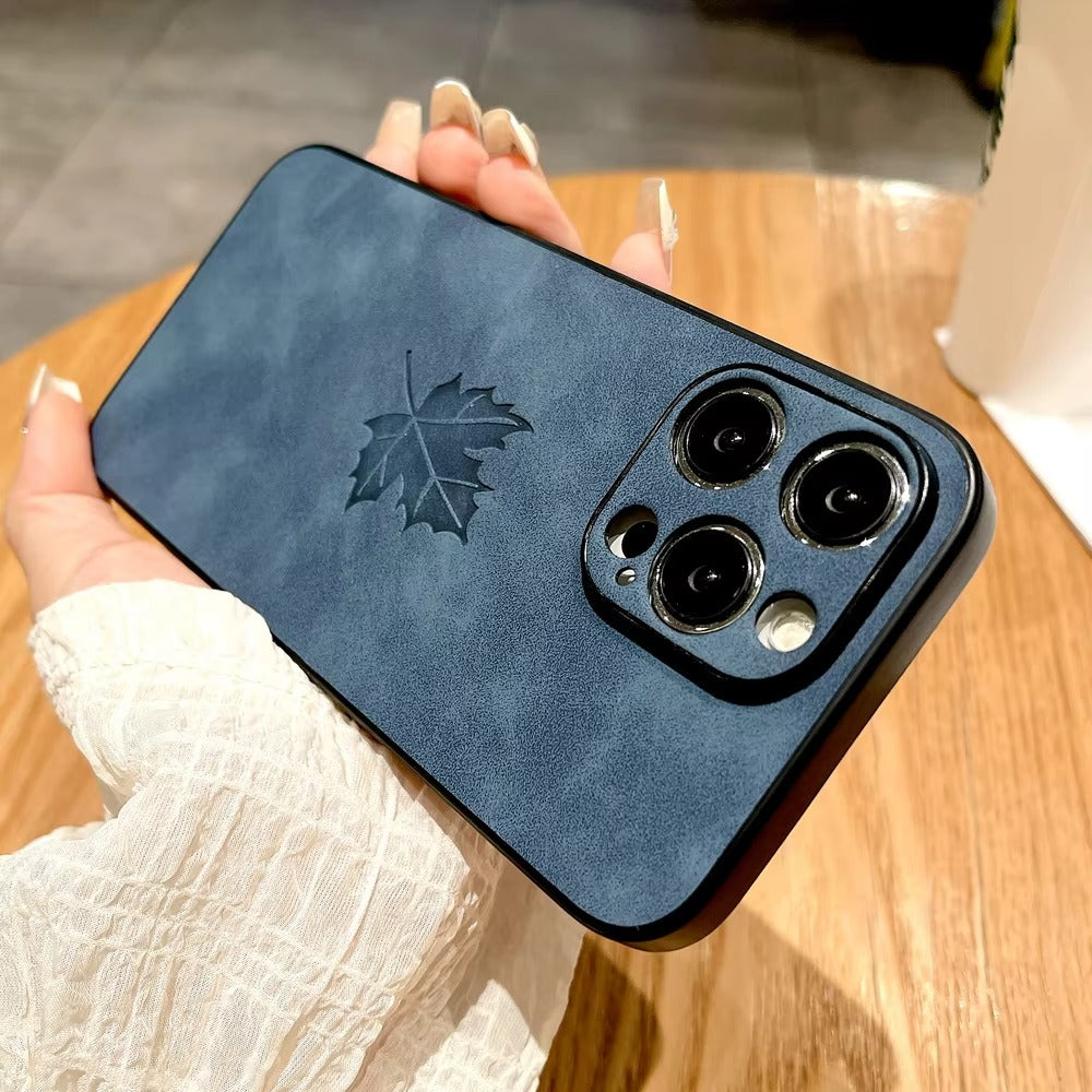 Premium Leather Retro iPhone Case – Comfortable Grip, Full Cover Protection, Stylish & Durable Design | Case for iPhone