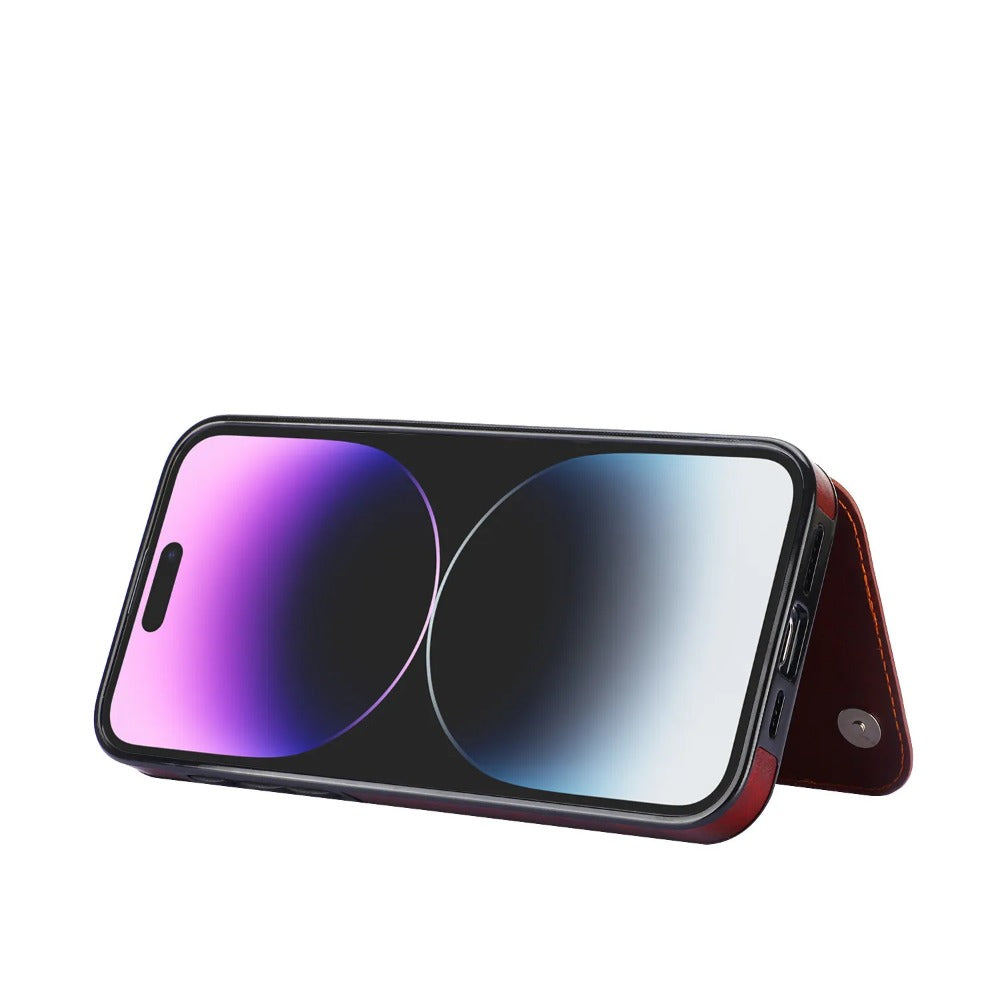 Luxury Wallet Flip iPhone Case – Cover with Card Slots, Secure Magnetic Closure, and Full Protection for Ultimate Convenience