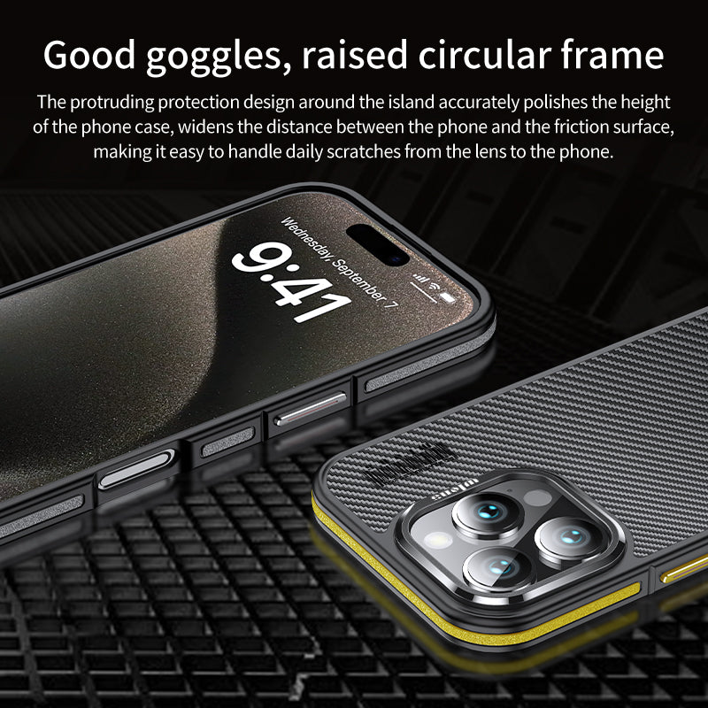 Premium 100% Aramid Fiber Kevlar iPhone Case – 600D Lightweight  Compatible Ultra-Thin Protective Cover for iPhone Models