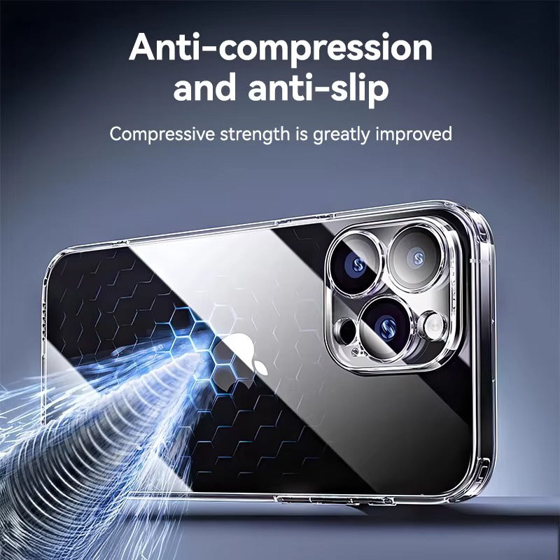 High Quality Apple iPhone Case, MagSafe Compatible, Camera Lens & Screen Protection, Ultra Thin, Shockproof, Magnetic Full All Around Cover – Transparent Soft TPU Case with Anti-Drop Protection & Camera Lens Guard