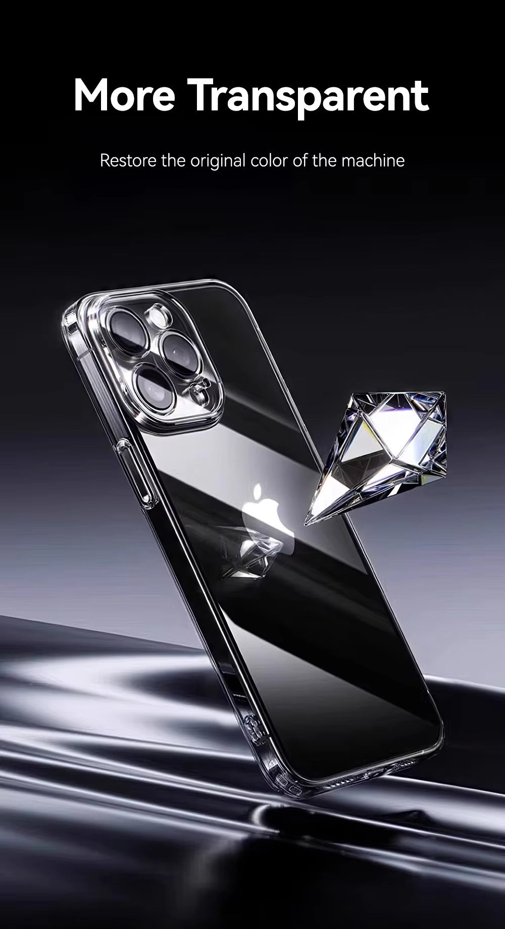 High Quality Apple iPhone Case, MagSafe Compatible, Camera Lens & Screen Protection, Ultra Thin, Shockproof, Magnetic Full All Around Cover – Transparent Soft TPU Case with Anti-Drop Protection & Camera Lens Guard