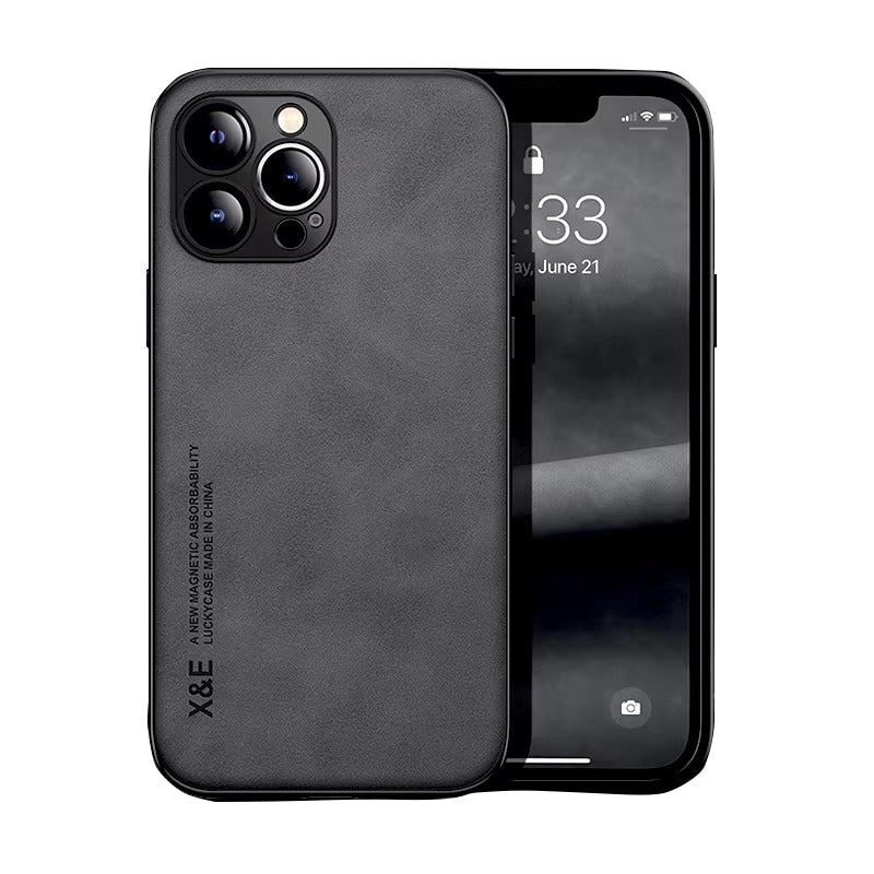 Luxury Magnetic Leather MagSafe iPhone Case – Wireless Charging,  Shockproof & Stylish Protection | Case for iPhone