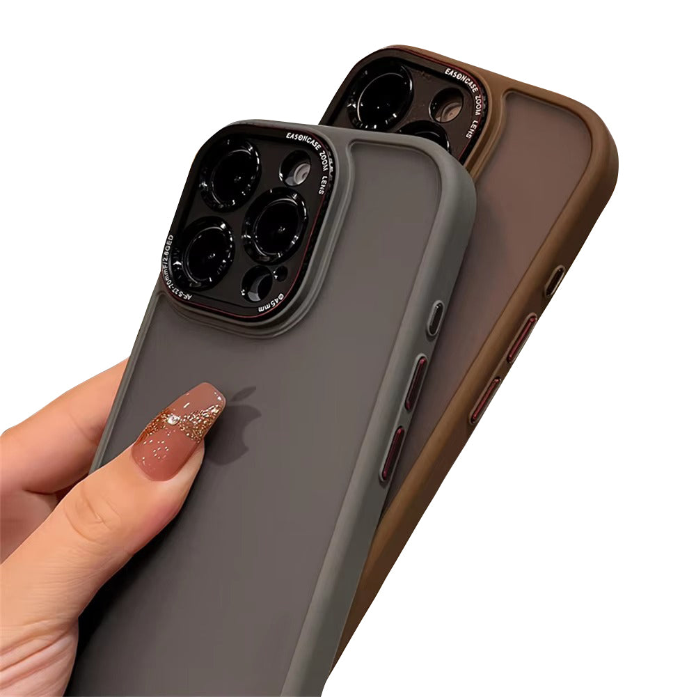 Luxury Apple iPhone Case MagSafe Compatible, Camera Lens & Screen Protection,  Cover with Matte Clear Hard PC Shell