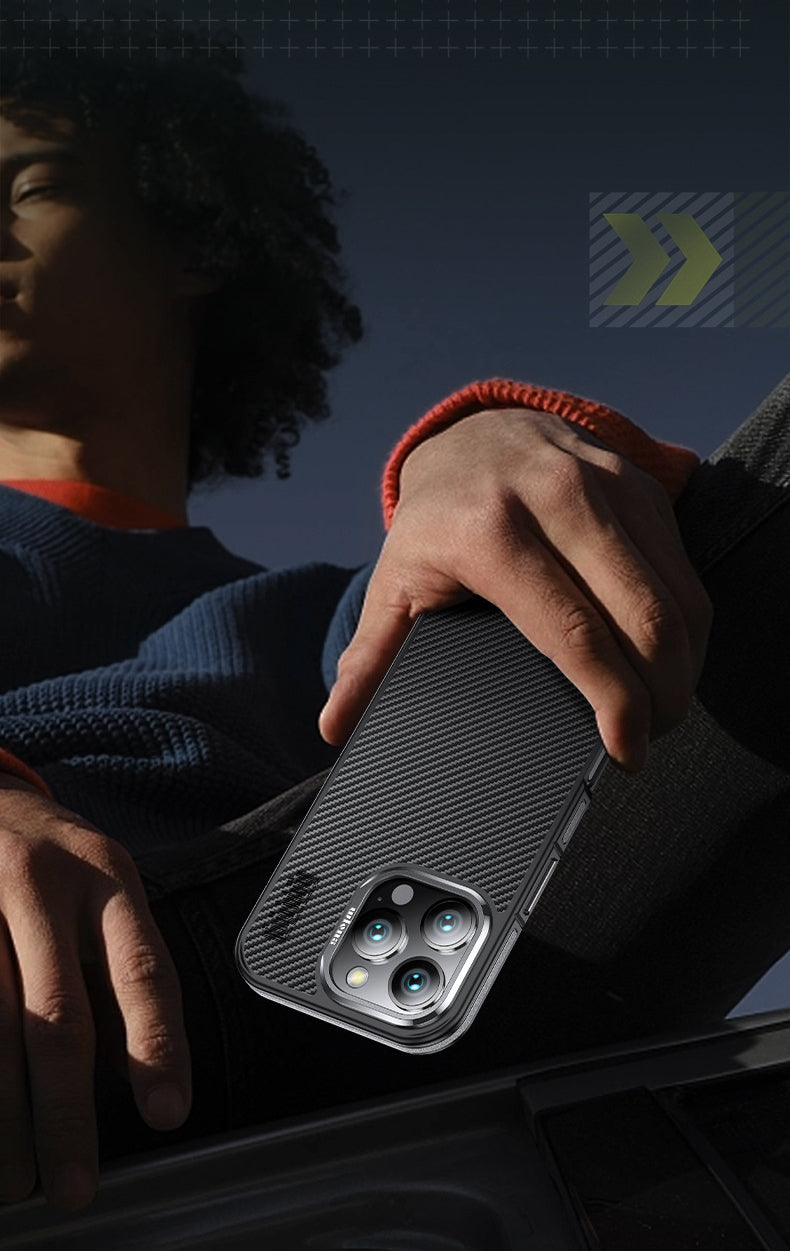 Premium 100% Aramid Fiber Kevlar iPhone Case – 600D Lightweight  Compatible Ultra-Thin Protective Cover for iPhone Models