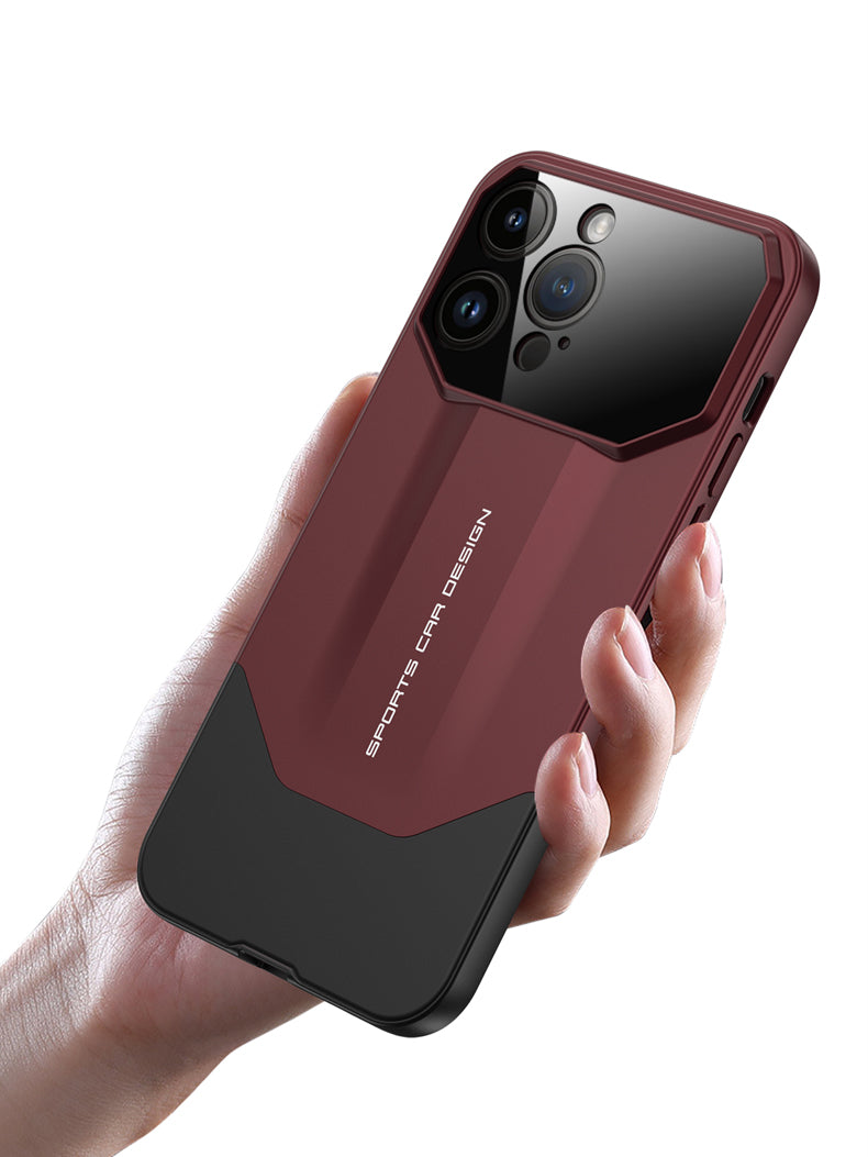 Luxury Frosted Plastic iPhone Case – TPU All-Inclusive Lens Protection Cover for iPhone Models, Sleek and Durable Design