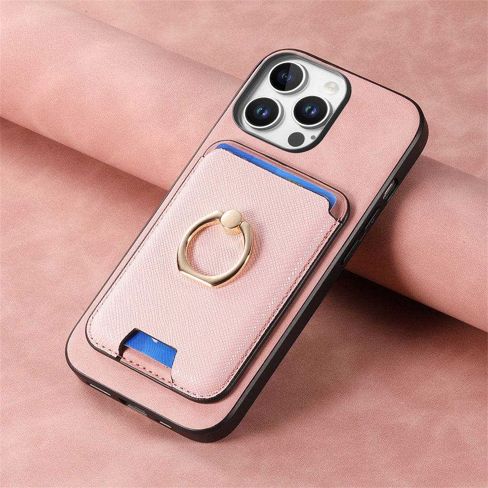 Luxury Detachable Magnetic Wallet iPhone Case – Card Holder, Ring Stand, Shockproof Protection for Secure and Convenient Use