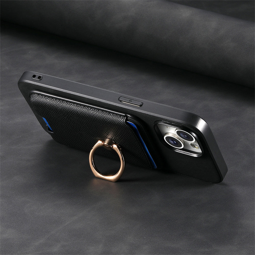 Luxury Detachable Magnetic Wallet iPhone Case – Card Holder, Ring Stand, Shockproof Protection for Secure and Convenient Use