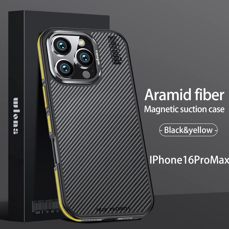 Premium 100% Aramid Fiber Kevlar iPhone Case – 600D Lightweight  Compatible Ultra-Thin Protective Cover for iPhone Models