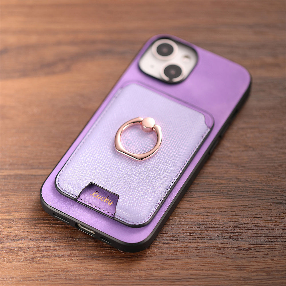 Luxury Detachable Magnetic Wallet iPhone Case – Card Holder, Ring Stand, Shockproof Protection for Secure and Convenient Use