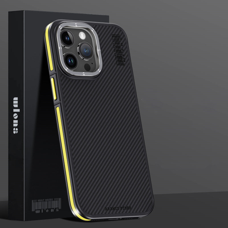 Premium 100% Aramid Fiber Kevlar iPhone Case – 600D Lightweight  Compatible Ultra-Thin Protective Cover for iPhone Models