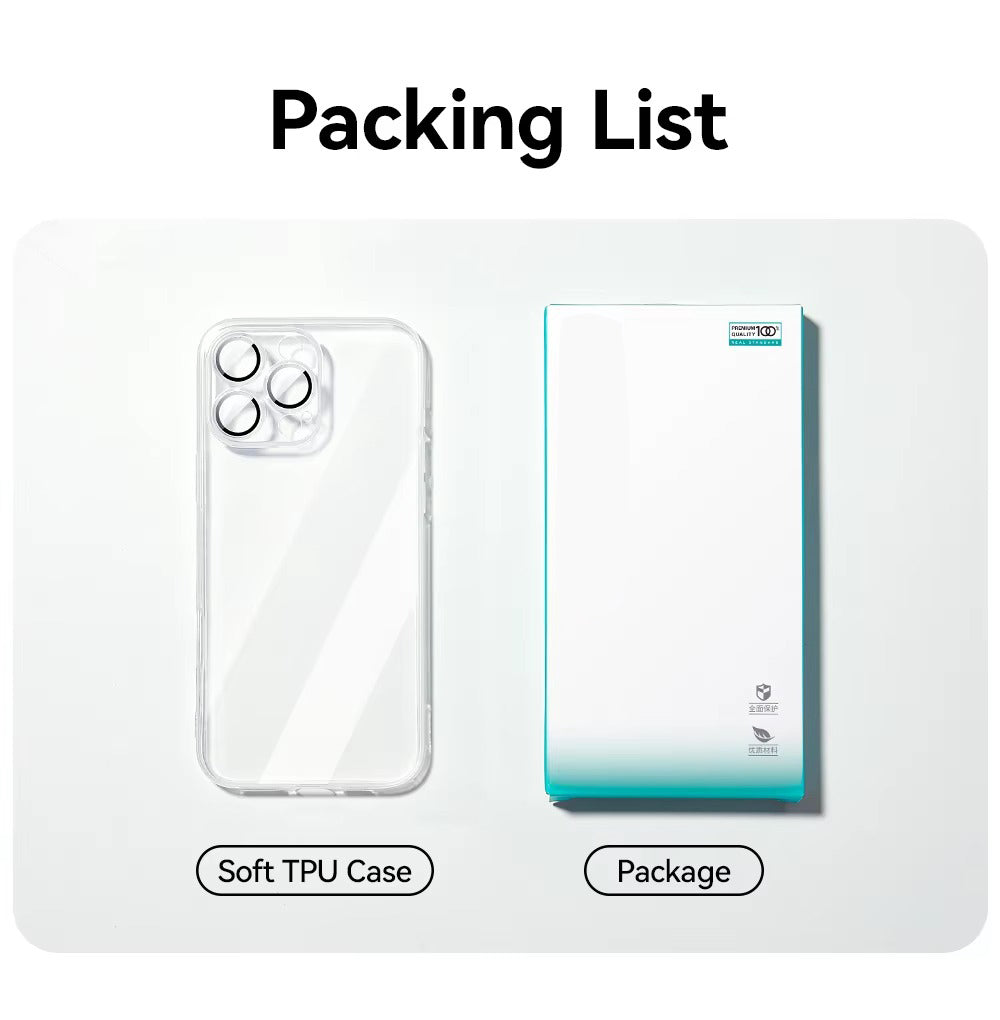 High Quality Apple iPhone Case, MagSafe Compatible, Camera Lens & Screen Protection, Ultra Thin, Shockproof, Magnetic Full All Around Cover – Transparent Soft TPU Case with Anti-Drop Protection & Camera Lens Guard