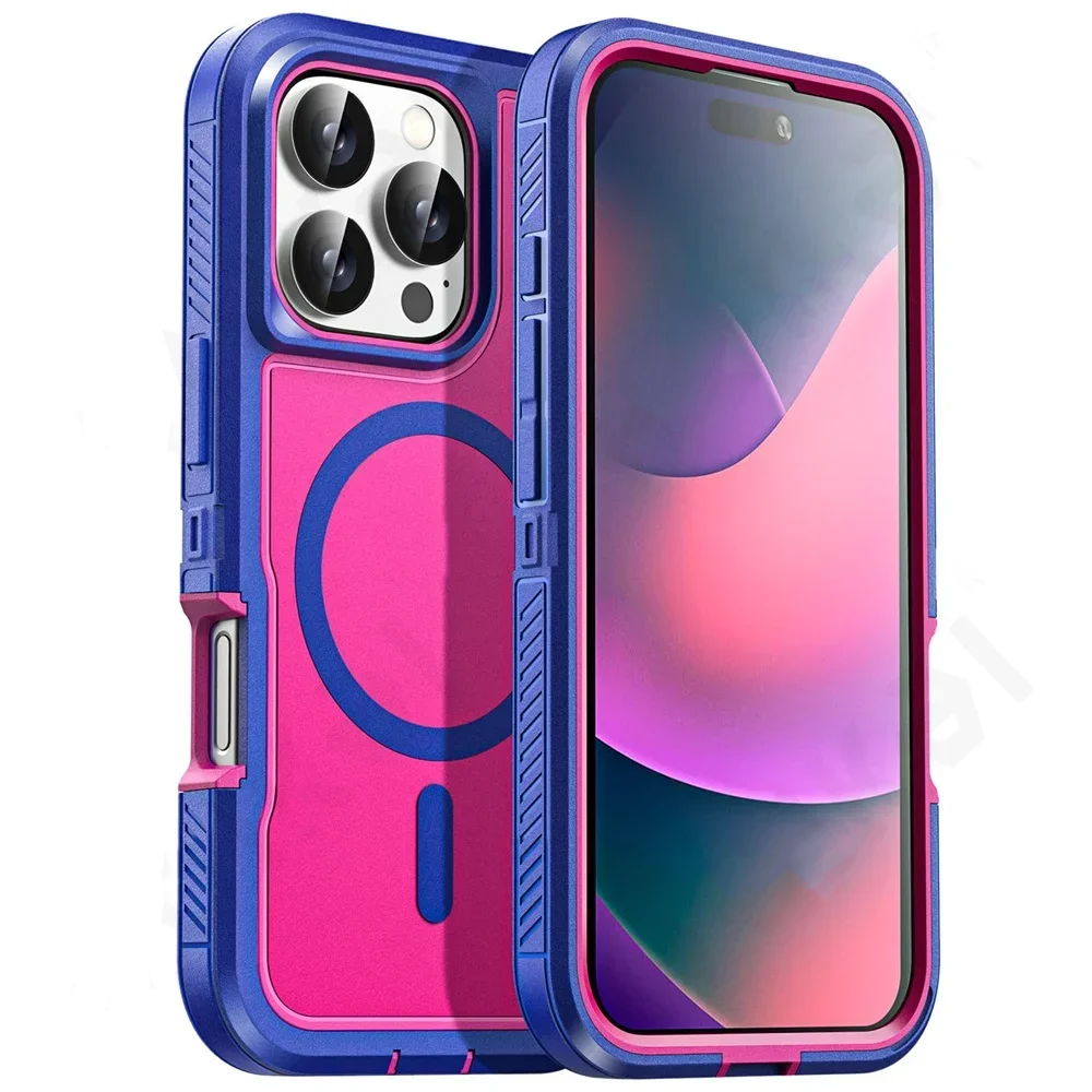 Heavy Duty Shockproof iPhone Case – Rugged Protective Cover with Kickstand, Anti-Scratch, Full-Body Protection for iPhone Models