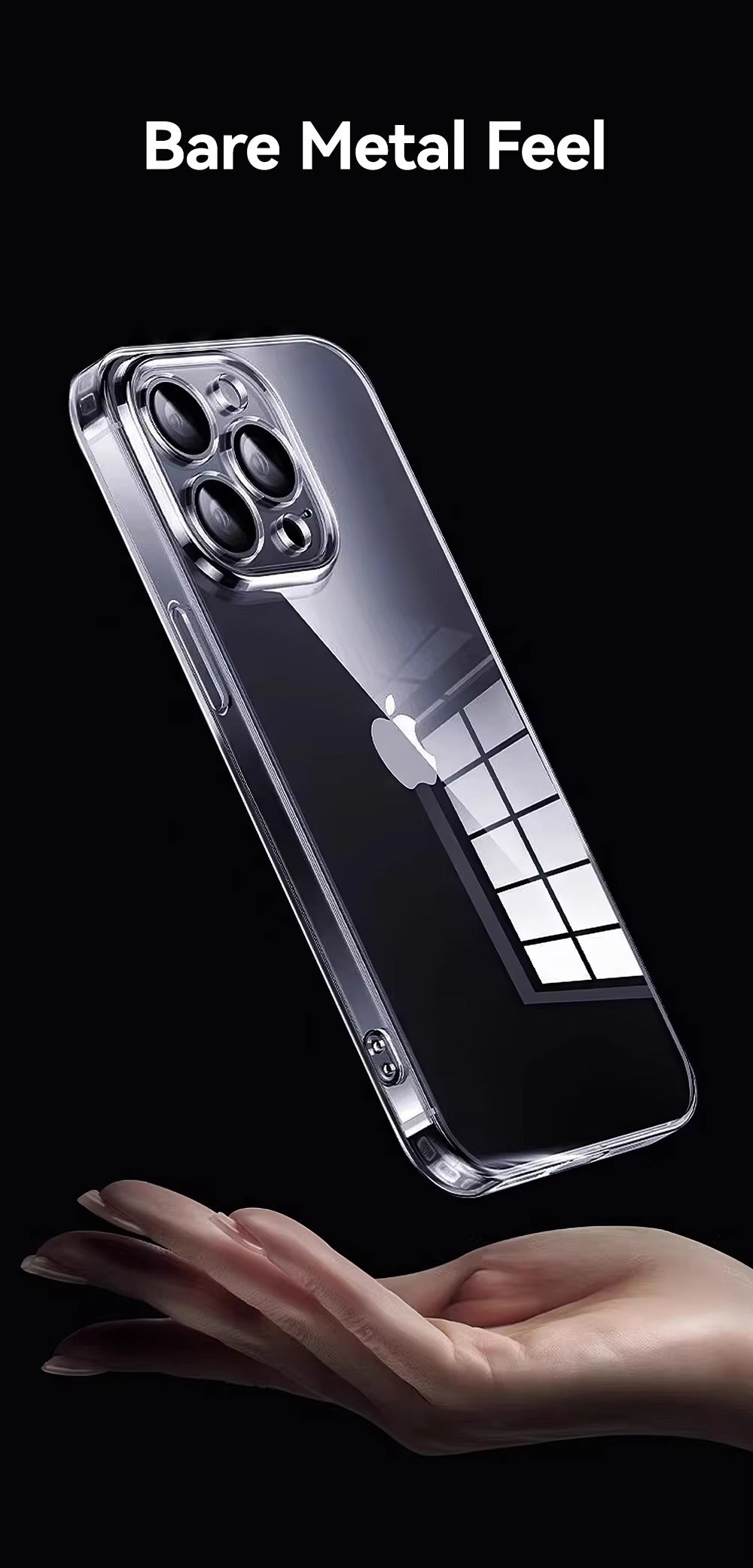 High Quality Apple iPhone Case, MagSafe Compatible, Camera Lens & Screen Protection, Ultra Thin, Shockproof, Magnetic Full All Around Cover – Transparent Soft TPU Case with Anti-Drop Protection & Camera Lens Guard