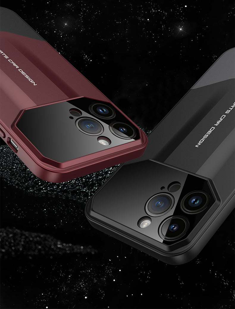 Luxury Frosted Plastic iPhone Case – TPU All-Inclusive Lens Protection Cover for iPhone Models, Sleek and Durable Design