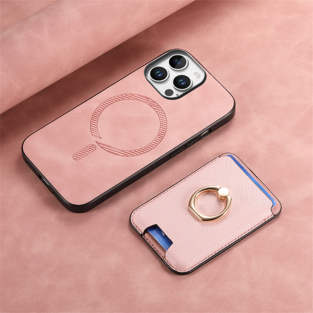 Luxury Detachable Magnetic Wallet iPhone Case – Card Holder, Ring Stand, Shockproof Protection for Secure and Convenient Use
