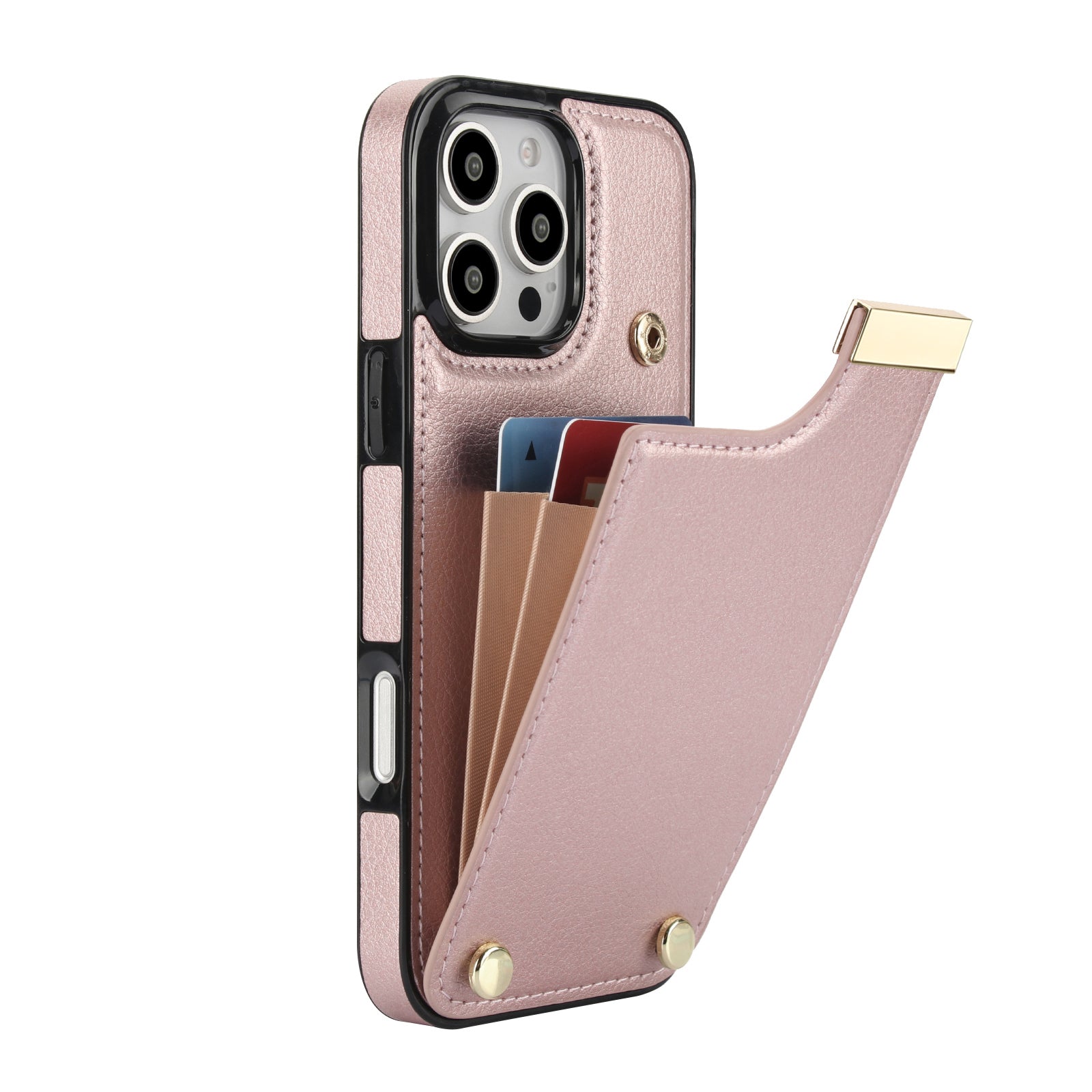 Shockproof Leather Wallet iPhone Case – Flip Cover with Card Holder, Secure Pocket, Durable Protection for iPhone Models