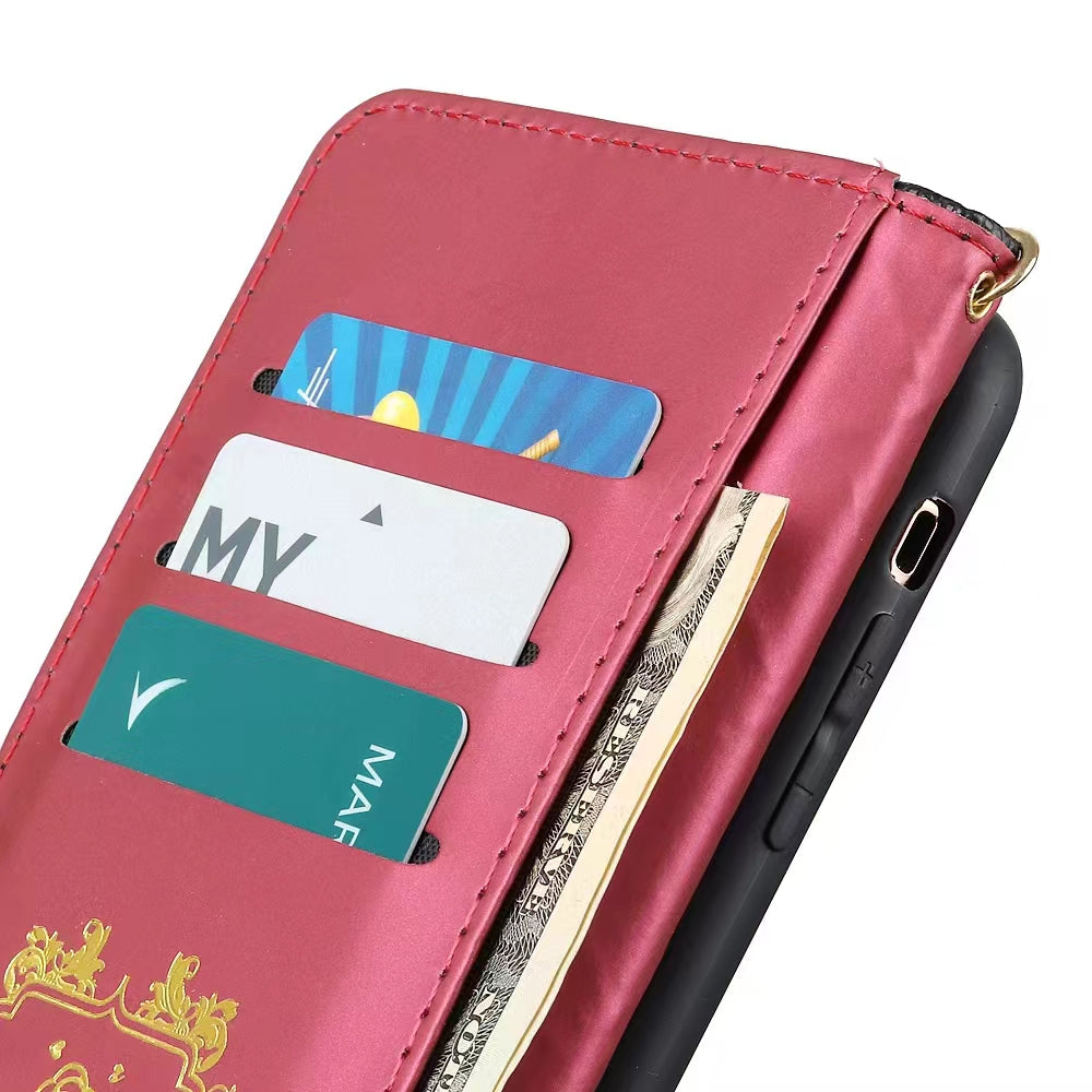 Luxury Wallet Flip Leather iPhone Case – Card Slot, Magnetic Closure,  Shockproof Protection, and Premium Design for iPhone