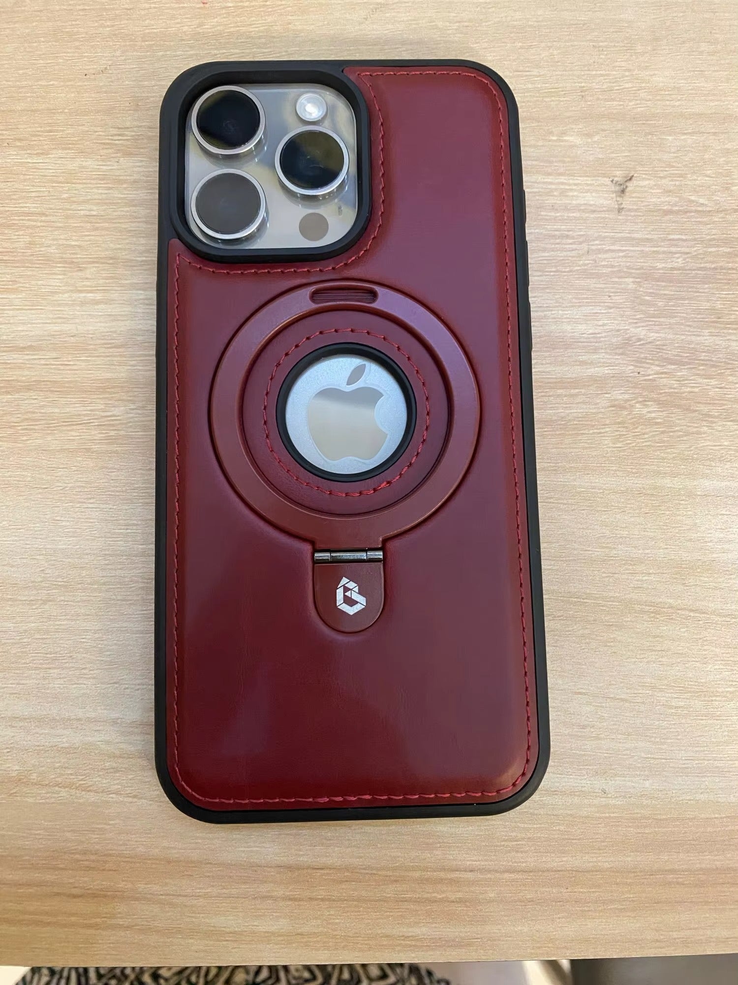 Premium Apple iPhone Case MagSafe Compatible, Camera Lens & Screen Protection, Ultra Thin Shockproof Magnetic Full All Around Protection Cover with PU Leather Stand Ring