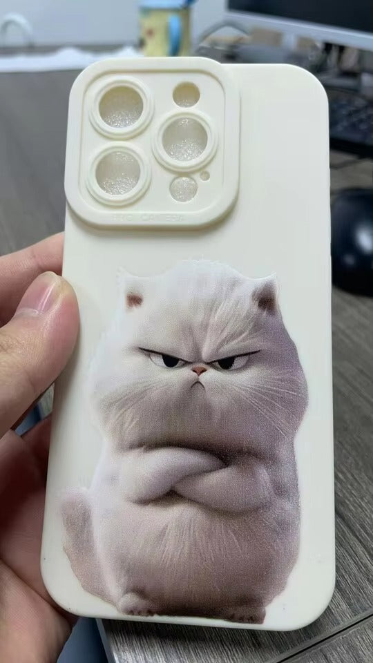 Premium Apple iPhone Case, MagSafe Compatible, Camera Lens and Screen Protection, Ultra Thin, Shockproof, Magnetic, Full All Around Protection, Cool Cat Soft Cover