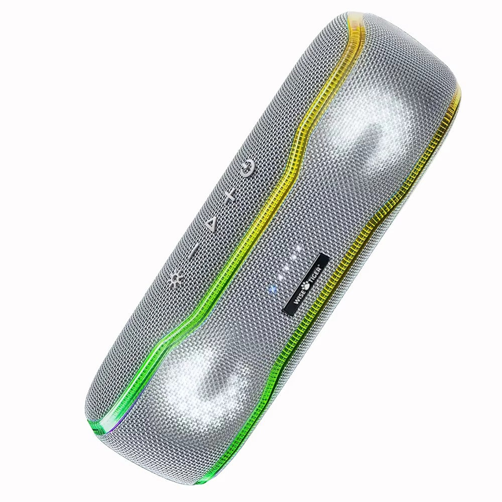 Premium Portable Bluetooth Speaker – IPX7 Waterproof Outdoor Sound Box with 25W Stereo Output, Colorful LED Lights