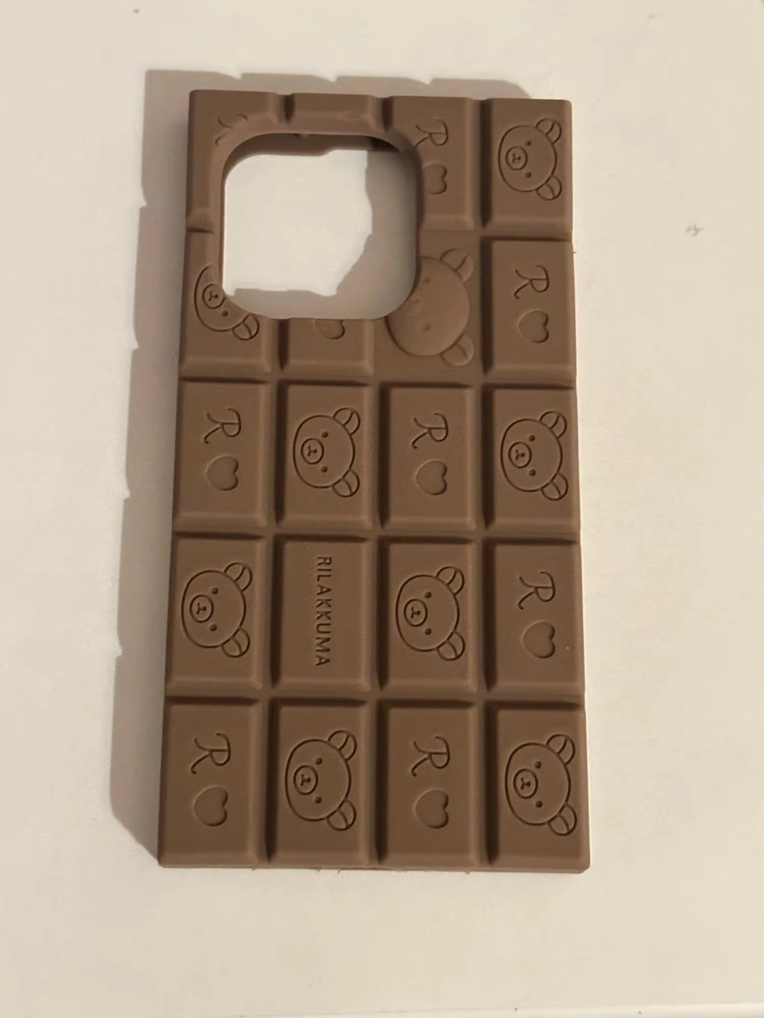 Premium Apple iPhone Case, MagSafe Compatible, Camera Lens and Screen Protection, Ultra Thin, Shockproof, Magnetic, Full All Around Protection, 3D Bear Chocolate Cover