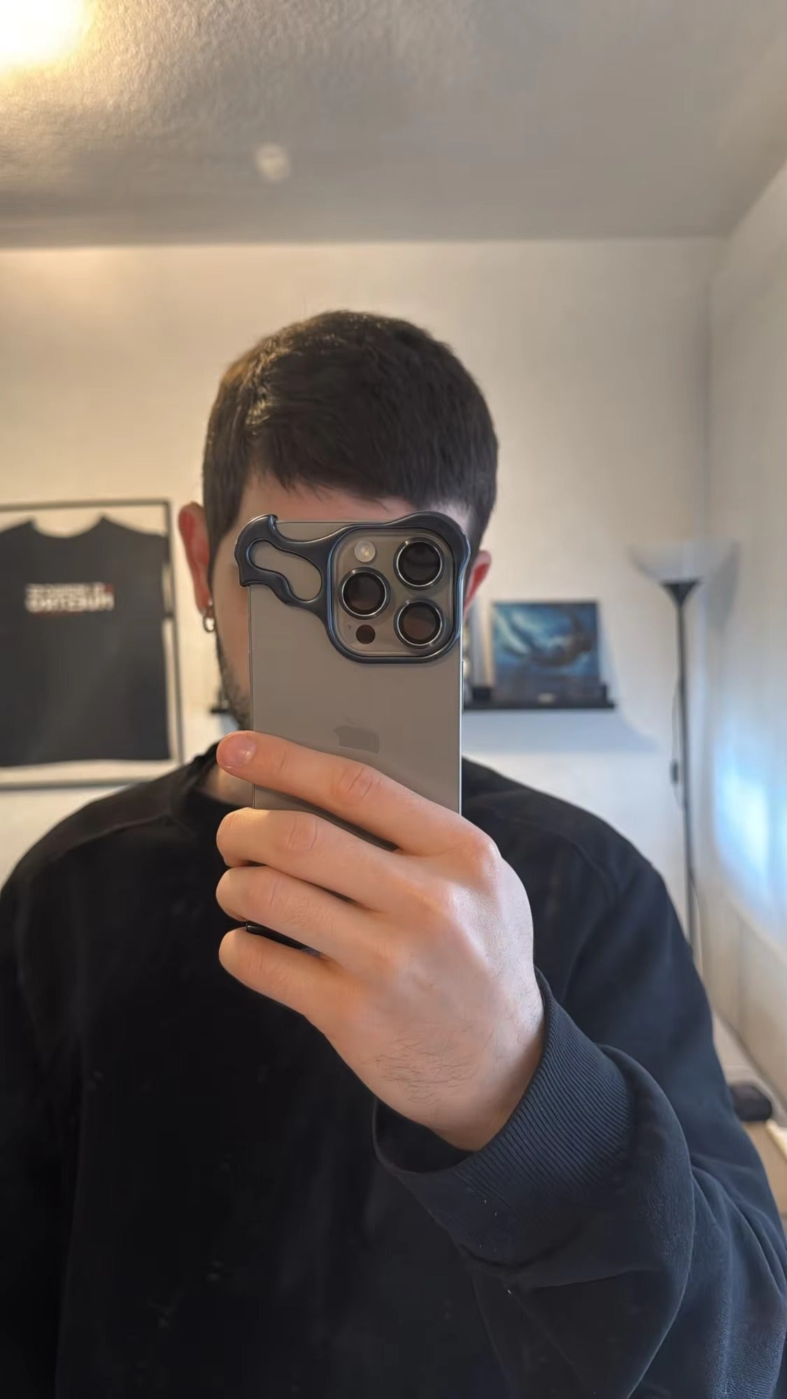 Luxury Apple iPhone Case, MagSafe Compatible, Camera Lens & Screen Protection, Ultra Thin, Shockproof, Magnetic Full All Around Cover – Irregular Aluminum Alloy Bumper Case with Metal Frame & Lens Film Protection