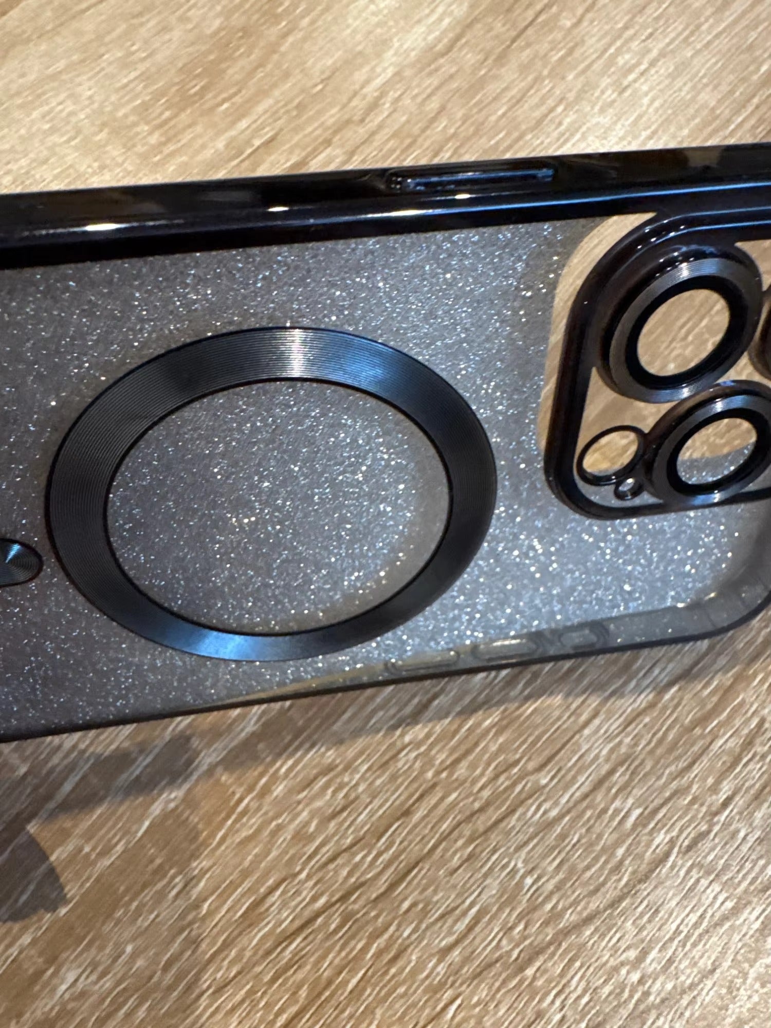 Luxury Apple iPhone Case, MagSafe Compatible, Camera Lens & Screen Protection, Ultra Thin, Shockproof, Magnetic Full All Around Cover – Glitter Crossbody Plating TPU Soft Back Case