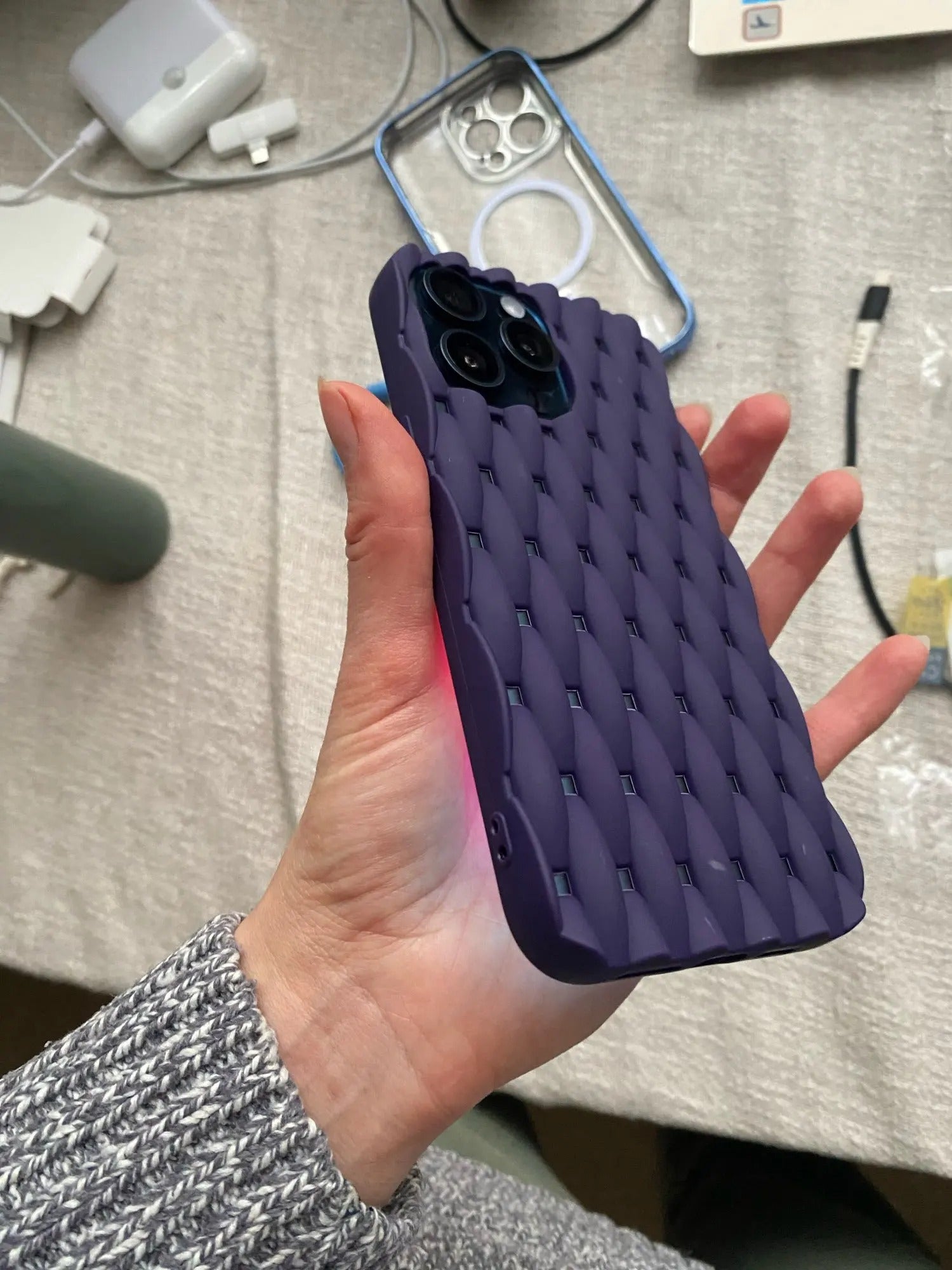 High Quality Apple iPhone Case, MagSafe Compatible, Camera Lens & Screen Protection, Ultra Thin, Shockproof, Magnetic Full All Around Cover – Soft Silicone Hollow Bumper Case with Heat Dissipation Design