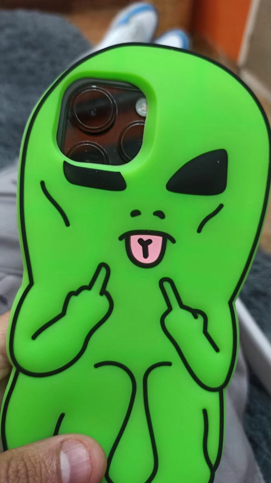 Premium Apple iPhone Case, MagSafe Compatible, Camera Lens and Screen Protection, Ultra Thin, Shockproof, Magnetic, Full All Around Protection, Alien Finger Soft Cover