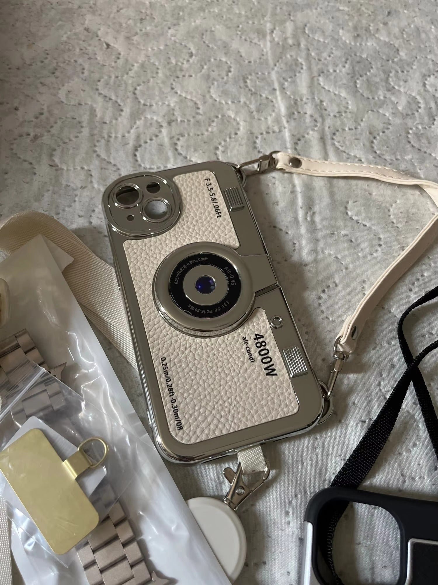 Luxury Apple iPhone Case, MagSafe Compatible, Camera Lens and Screen Protection, Ultra Thin, Shockproof, Magnetic, Full All Around Protection, 3D Retro Camera Cover