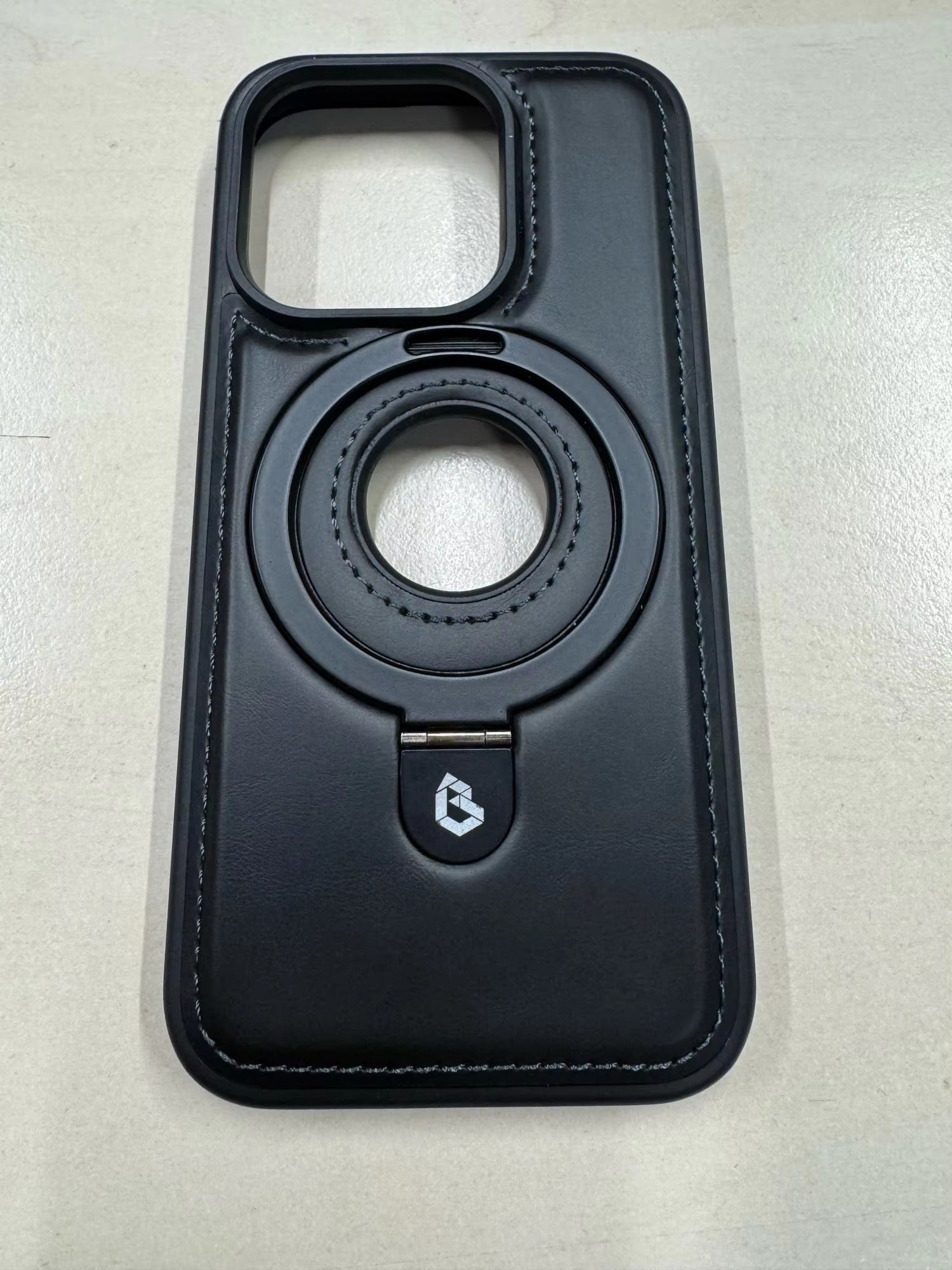 Premium Apple iPhone Case MagSafe Compatible, Camera Lens & Screen Protection, Ultra Thin Shockproof Magnetic Full All Around Protection Cover with PU Leather Stand Ring