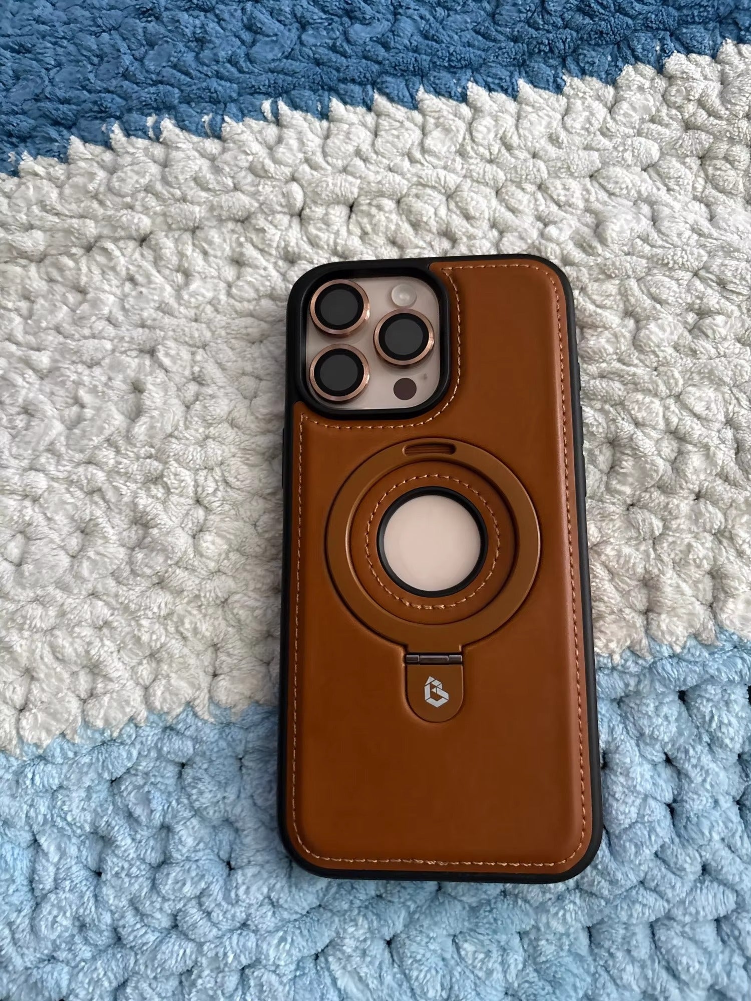 Premium Apple iPhone Case MagSafe Compatible, Camera Lens & Screen Protection, Ultra Thin Shockproof Magnetic Full All Around Protection Cover with PU Leather Stand Ring