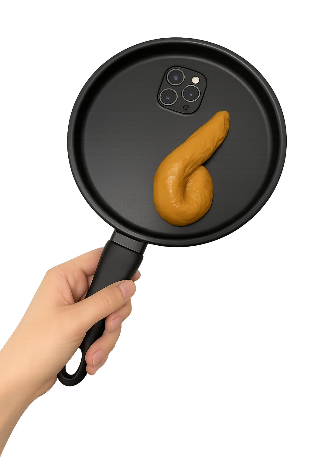 Premium Apple iPhone Case, MagSafe Compatible, Camera Lens and Screen Protection, Ultra Thin, Shockproof, Magnetic, Full All Around Protection, 3D Frying Pan Silicone Cover