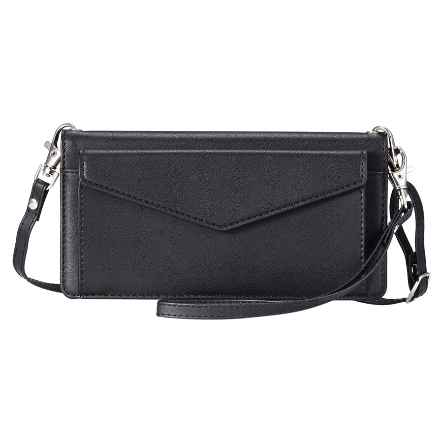 Luxury Dual-Layer Wallet iPhone Case – Flip Leather Cover with Card Slots, Photo Frame, 2 Lanyards, Shockproof Protection, and Stand Feature for iPhone