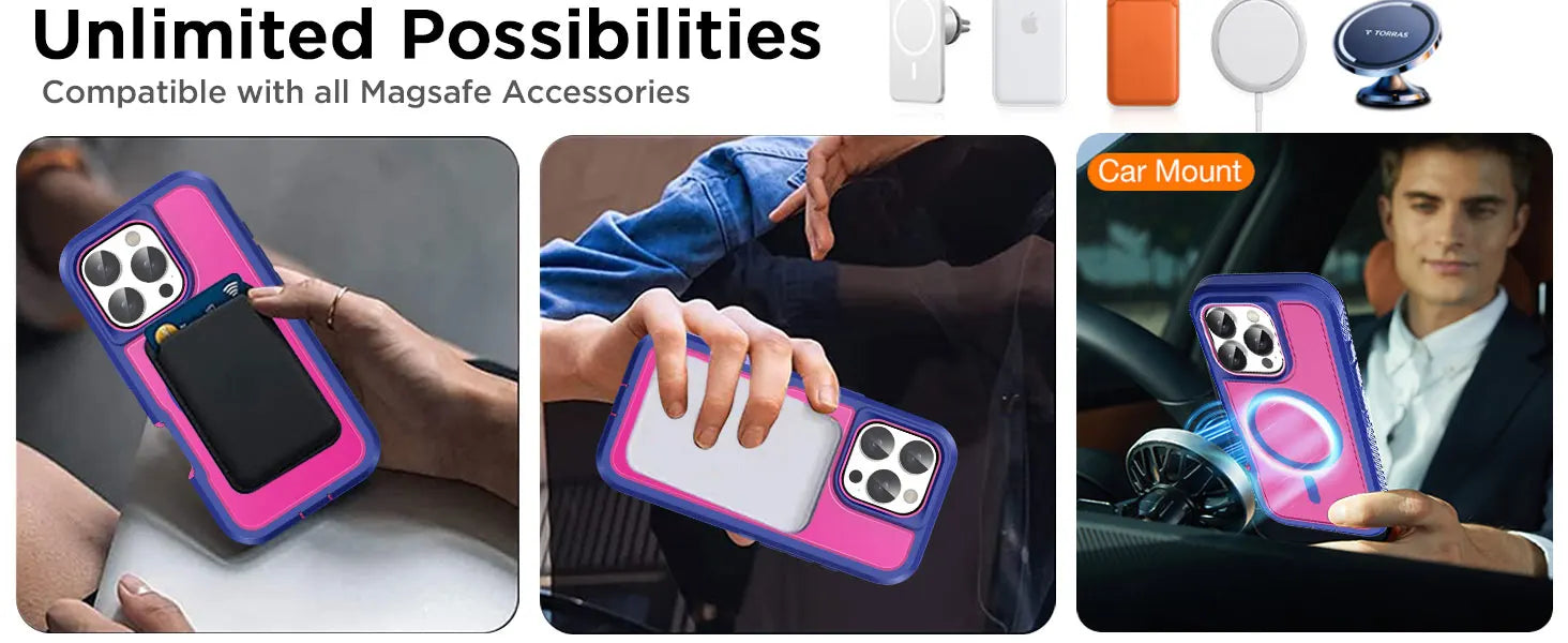 Heavy Duty Shockproof iPhone Case – Rugged Protective Cover with Kickstand, Anti-Scratch, Full-Body Protection for iPhone Models