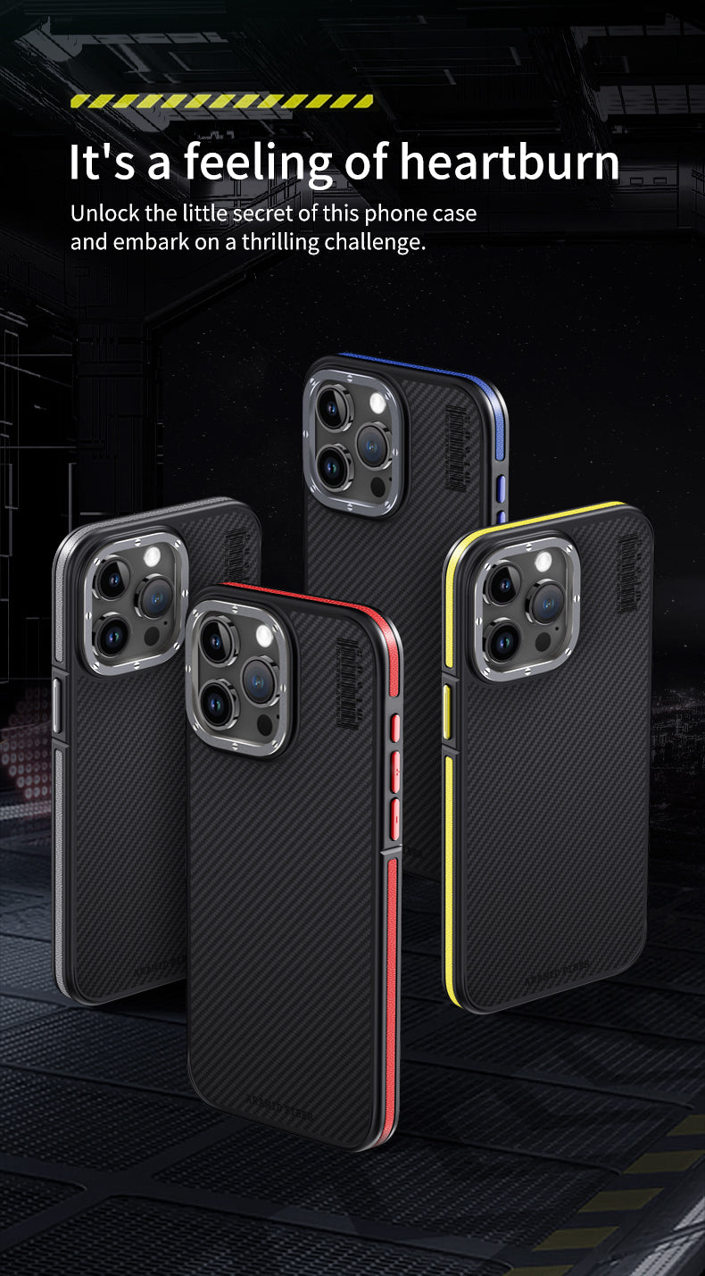 Premium 100% Aramid Fiber Kevlar iPhone Case – 600D Lightweight  Compatible Ultra-Thin Protective Cover for iPhone Models