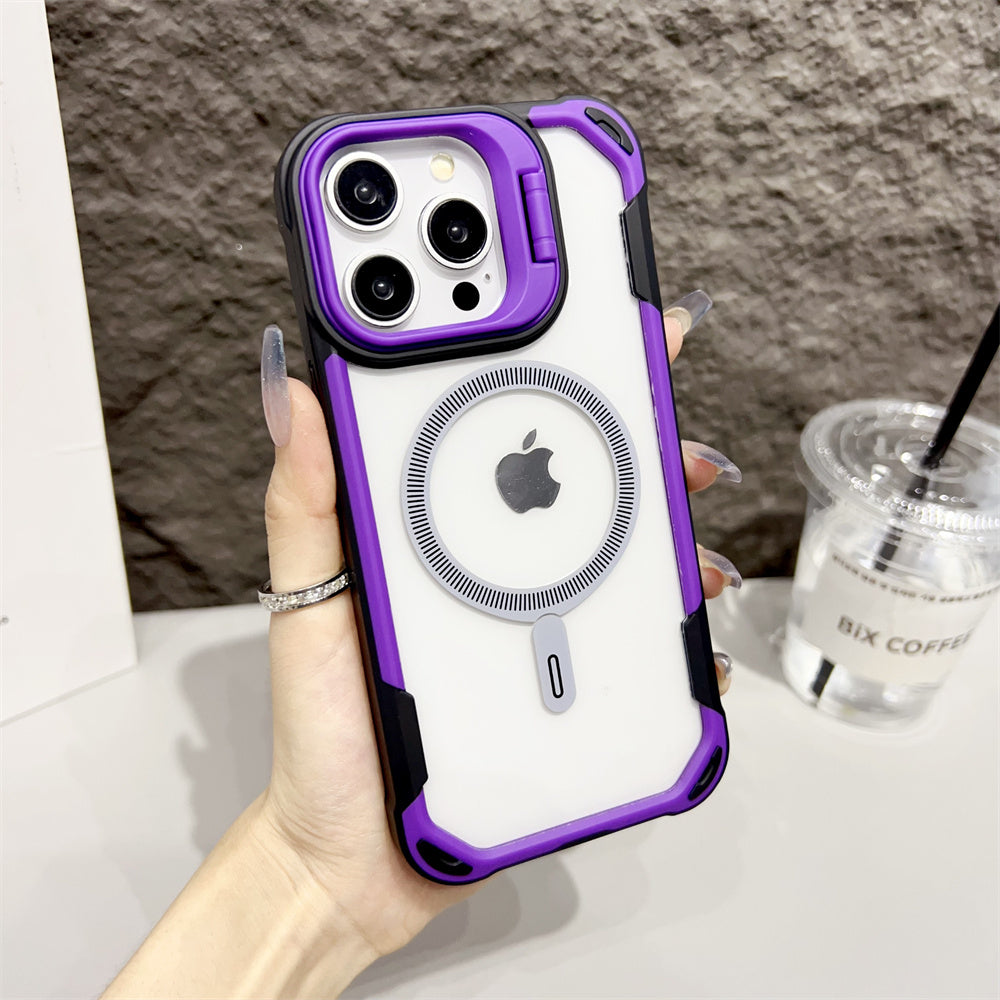 Luxury Armor iPhone Case- Transparent MagSafe Cover, Wireless Charging Compatible Durable & Protective Design Case for iPhone