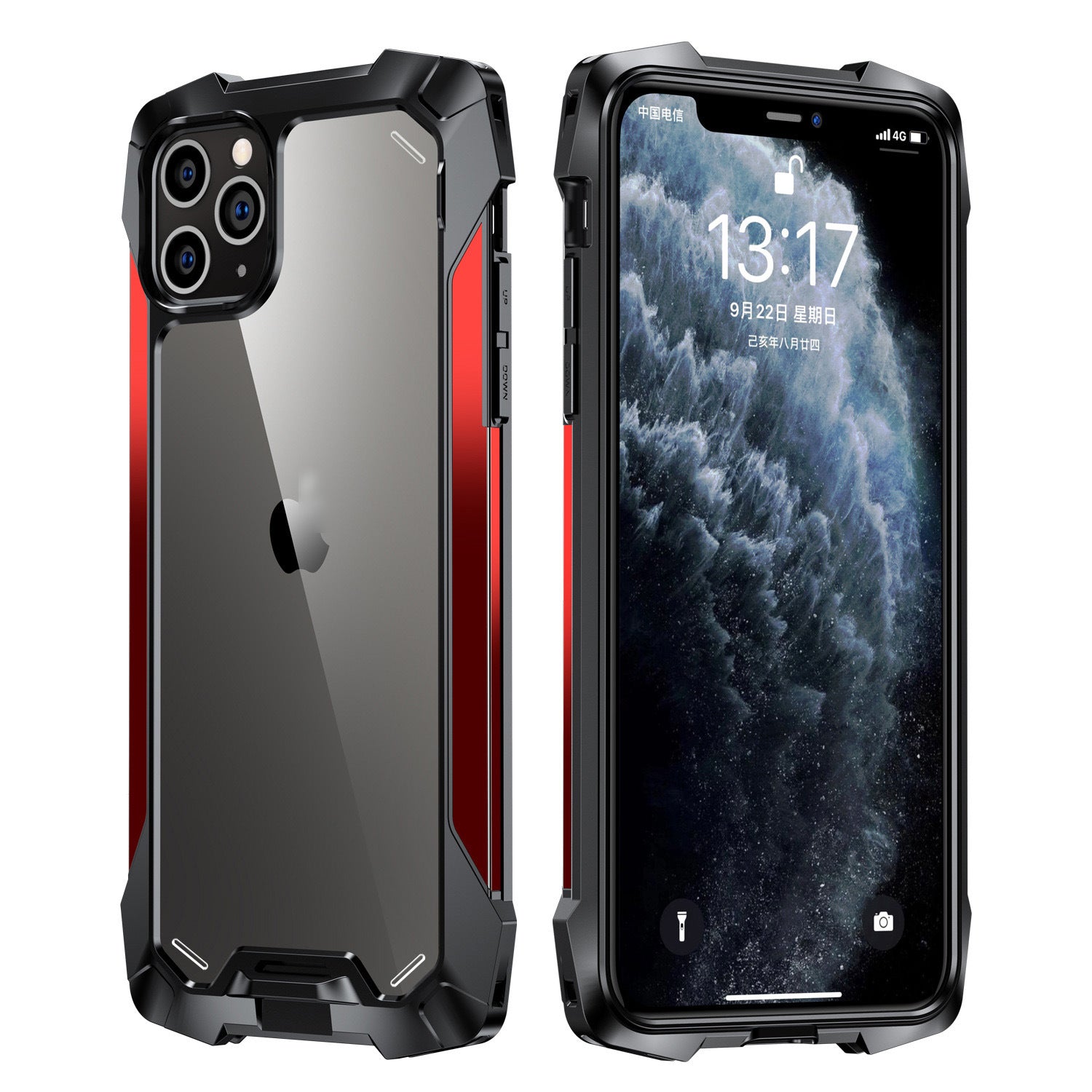 R-Just Silicone Airbag Shockproof iPhone Case – Transparent Armor Cover, Rugged Protection Durable & Secure for iPhone Models