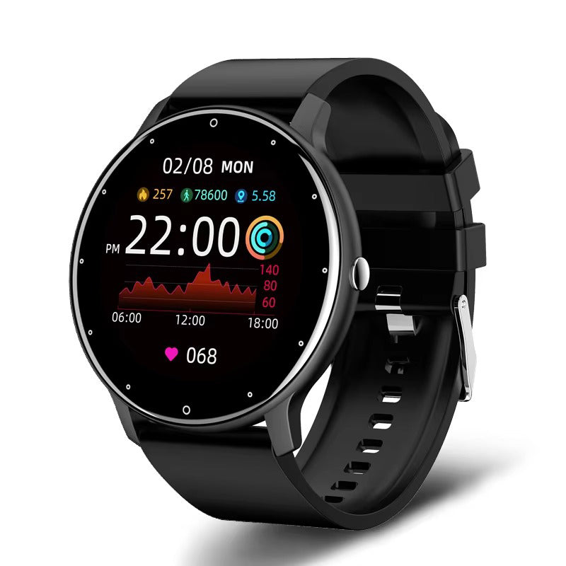 Premium Smartwatch for iPhone – Full Touchscreen Fitness Tracker with Bluetooth, Heart Rate Monitor, IP67 Waterproof 